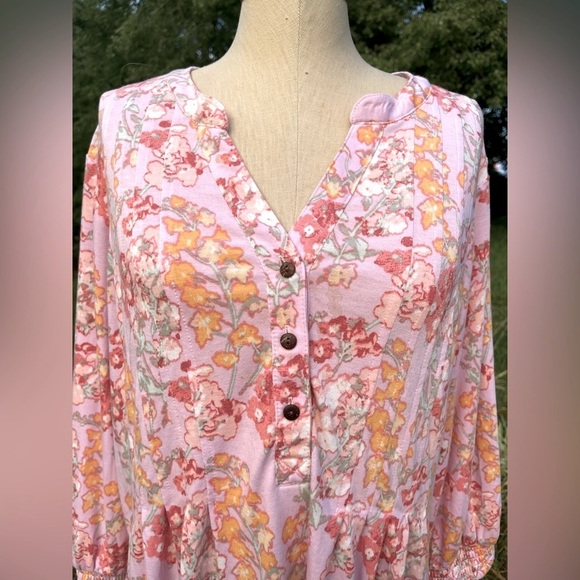 Wonderly Pink Floral Long Sleeve Dress - Picture 2 of 9